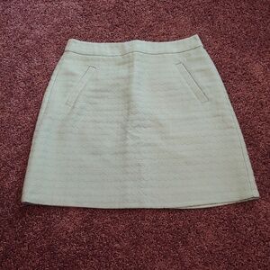 The limited gently worn seafoam green midi skirt